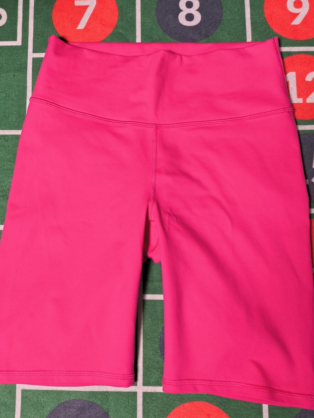 Fabletics PowerHold Pink Biker Shorts Women's Size M High Rise Activewear
